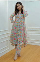 Floral Printed Cotton Co - Set - pasoya